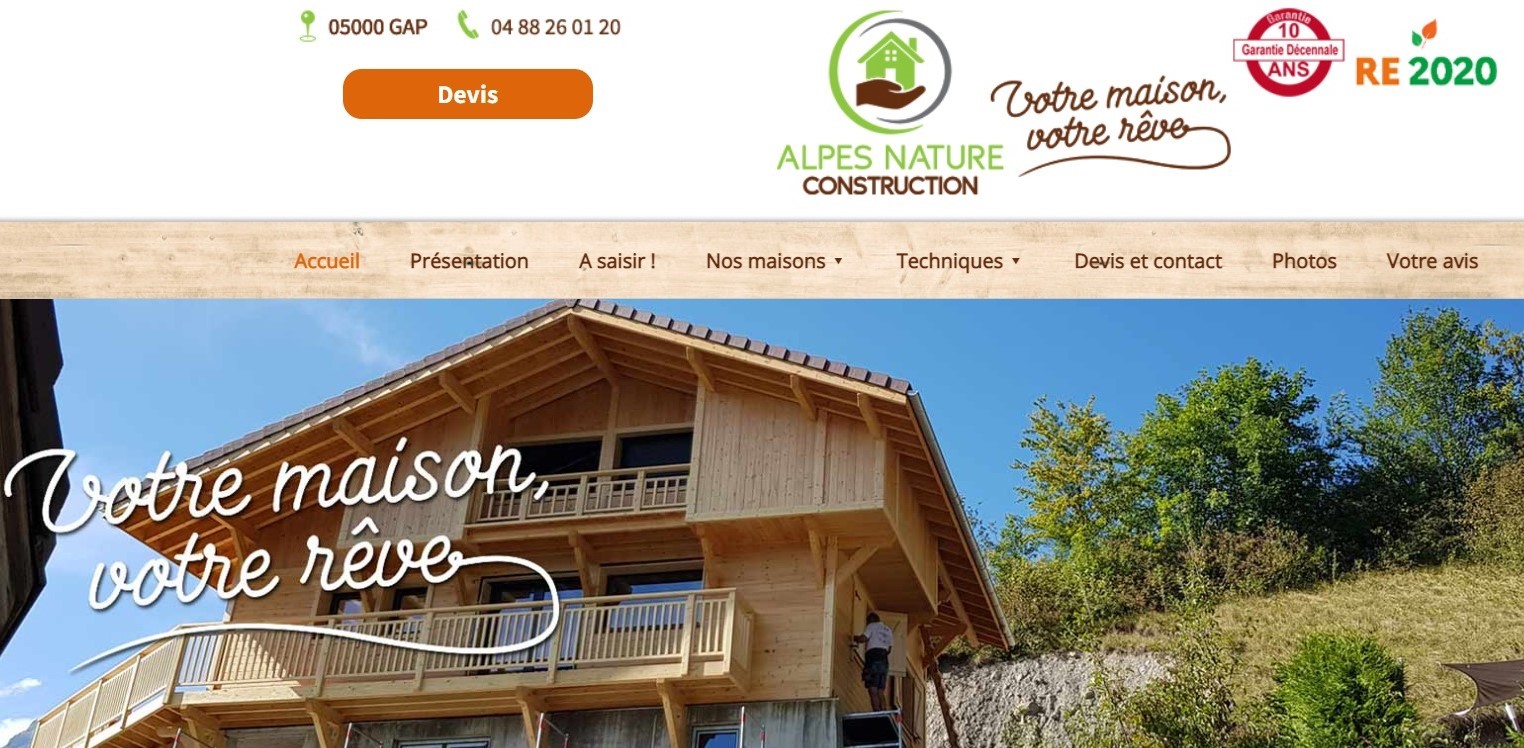 Alpes Natures Construction - Constructeurs Maisons à Gap